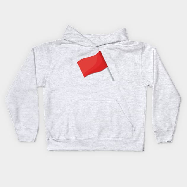 Red Flag Kids Hoodie by karutees